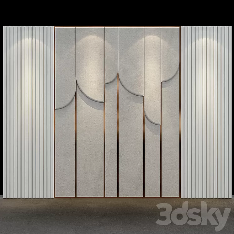 Decorative panel set 77 3D Model Decorative panel set 77 3D Model