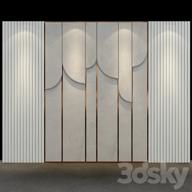 Decorative panel set 77 3DModel