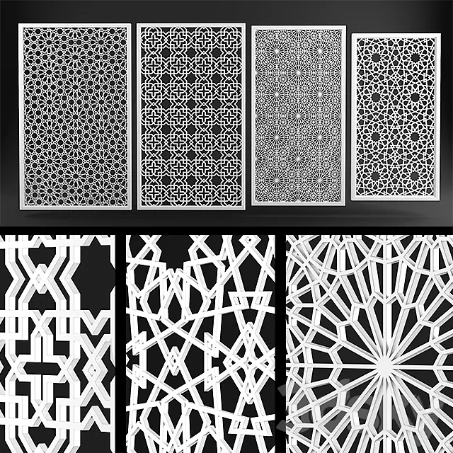 Decorative panels # 1 3D Model Decorative panels # 1 3D Model