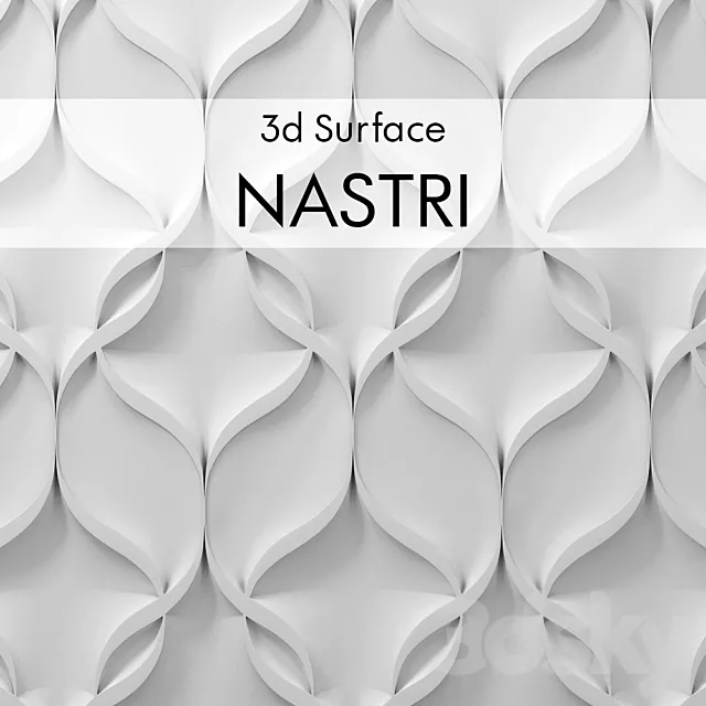 Decorative panels 3D Surface NASTRI 3D Model