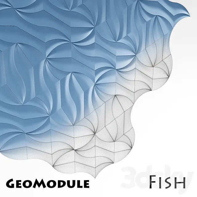 Decorative panels – GeoModule – Fish 3D Model Decorative panels – GeoModule – Fish 3D Model