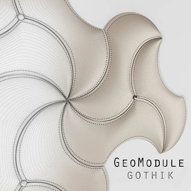 Decorative panels GeoModule Gothik 3D Model Decorative panels GeoModule Gothik 3D Model