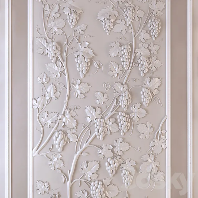 Decorative Panels Grapes. Panel The Grapes 3DModel Decorative Panels Grapes. Panel The Grapes 3DModel