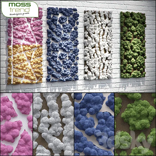 Decorative panels of MOSS Trend 3DModel Decorative panels of MOSS Trend 3DModel