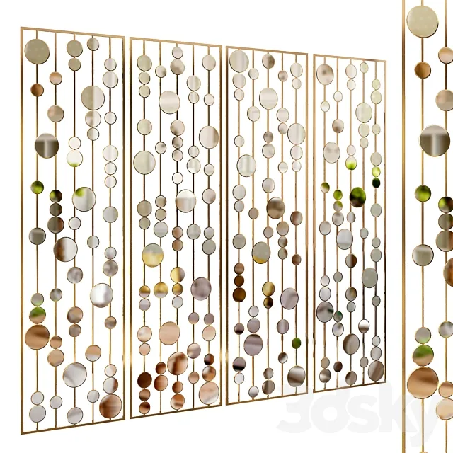 Decorative partition 33 3D Model Decorative partition 33 3D Model