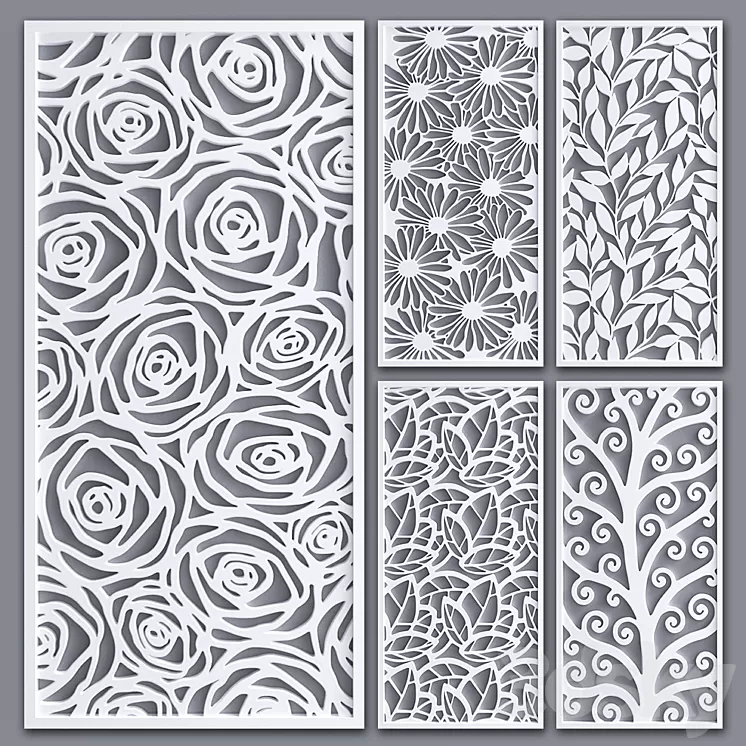 Decorative partition 3D Model Decorative partition 3D Model