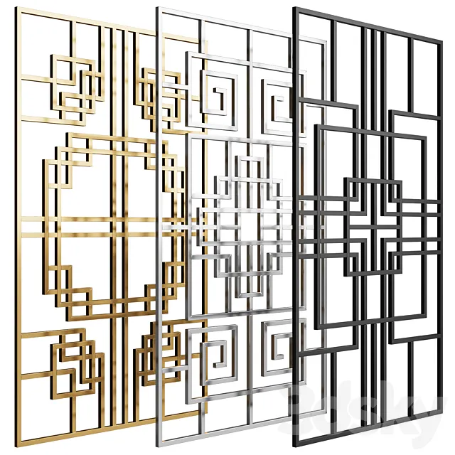 Decorative partition 3D Model
