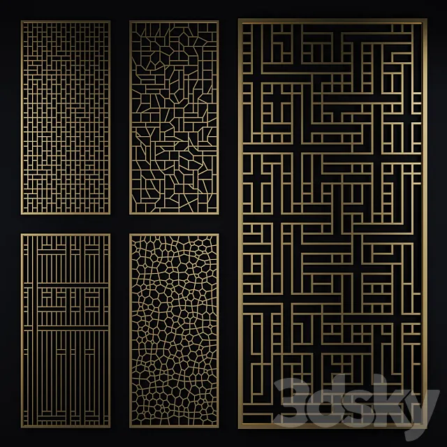 Decorative partition 3D Model Decorative partition 3D Model