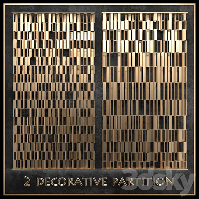 Decorative partition 3D Model Decorative partition 3D Model