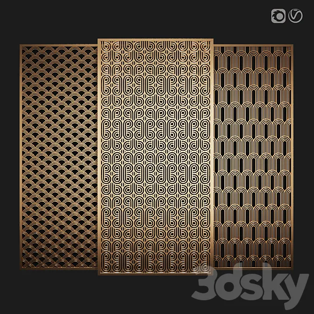 Decorative partition 3D Model Decorative partition 3D Model