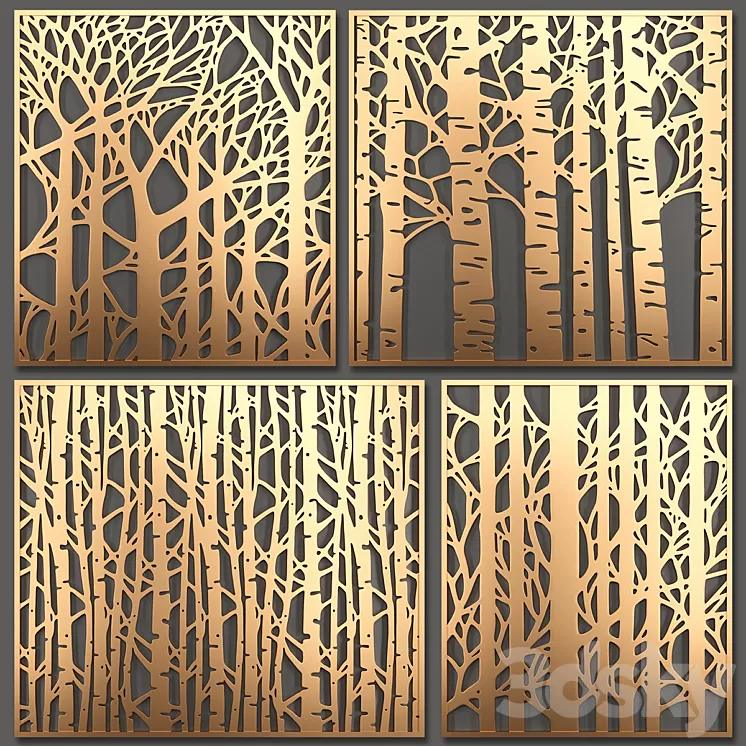 Decorative partition 3D Model