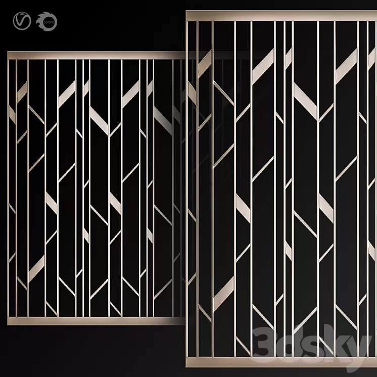 Decorative partition # 6 3D Model Decorative partition # 6 3D Model