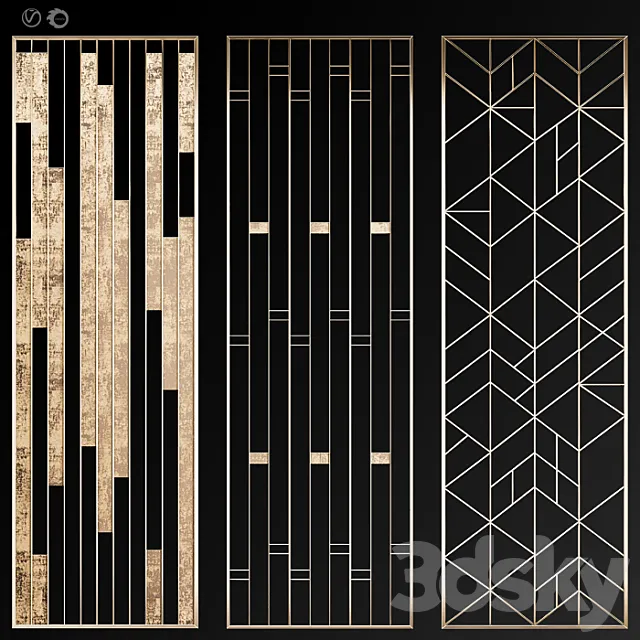 Decorative partition # 9 3D Model Decorative partition # 9 3D Model