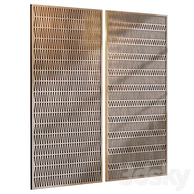 Decorative partition panel 3D Model