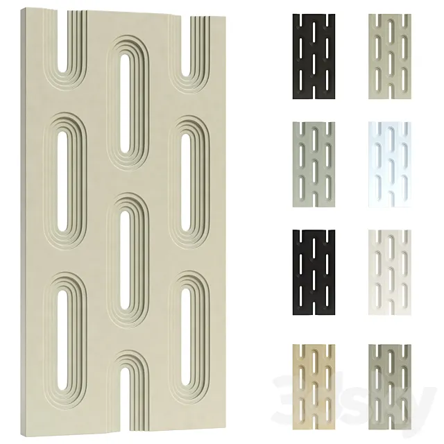 Decorative partition panel (PU) 3D Model