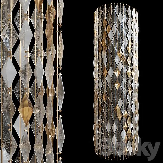 Decorative partition-screen Vargov Design (radius) 3D Model Decorative partition-screen Vargov Design (radius) 3D Model