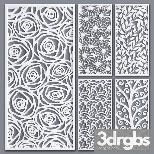 Decorative partition2 3D Model Download Decorative partition2 3D Model Download