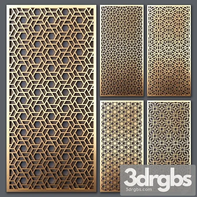 Decorative partition_1_2_3 3D Model Download Decorative partition_1_2_3 3D Model Download