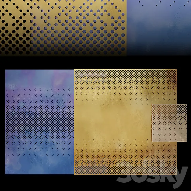 Decorative perforated model 3D Model Decorative perforated model 3D Model