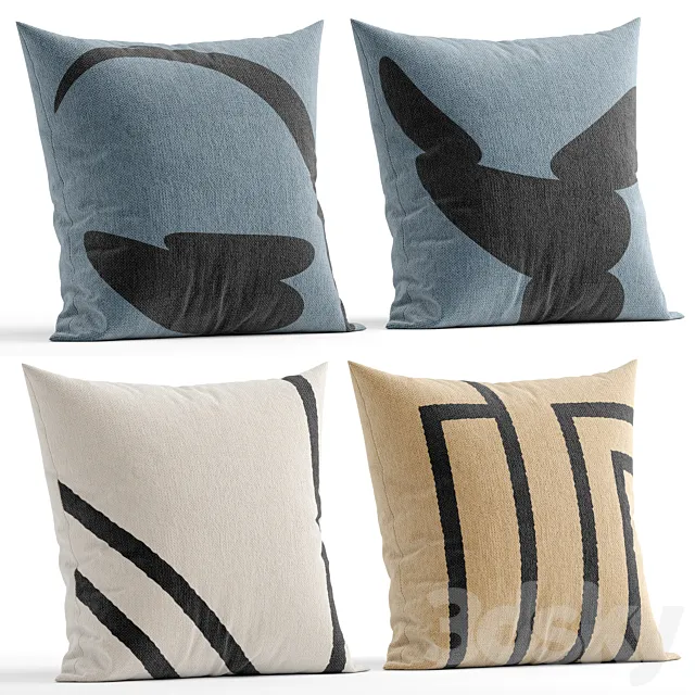 decorative pillow 13 3D Model decorative pillow 13 3D Model