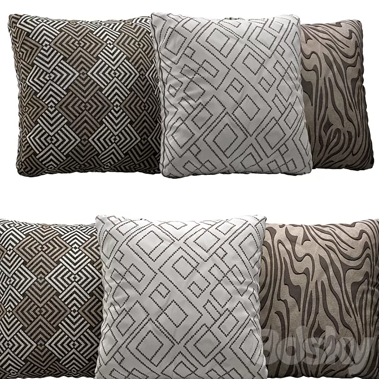 Decorative Pillow # 74 3D Model Decorative Pillow # 74 3D Model