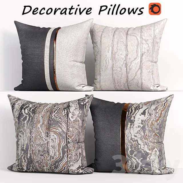 Decorative Pillow set 183 Etsy 3D Model Decorative Pillow set 183 Etsy 3D Model