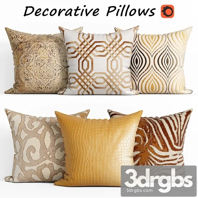 Decorative pillow set 188 horchow 3D Model Download Decorative pillow set 188 horchow 3D Model Download
