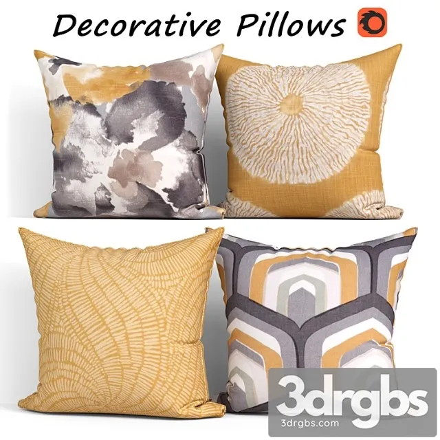 Decorative pillow set 418 etsy 3D Model Download Decorative pillow set 418 etsy 3D Model Download