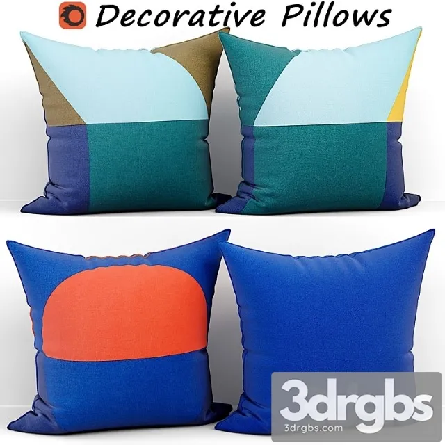 Decorative pillow set 423 ikea 3D Model Download Decorative pillow set 423 ikea 3D Model Download
