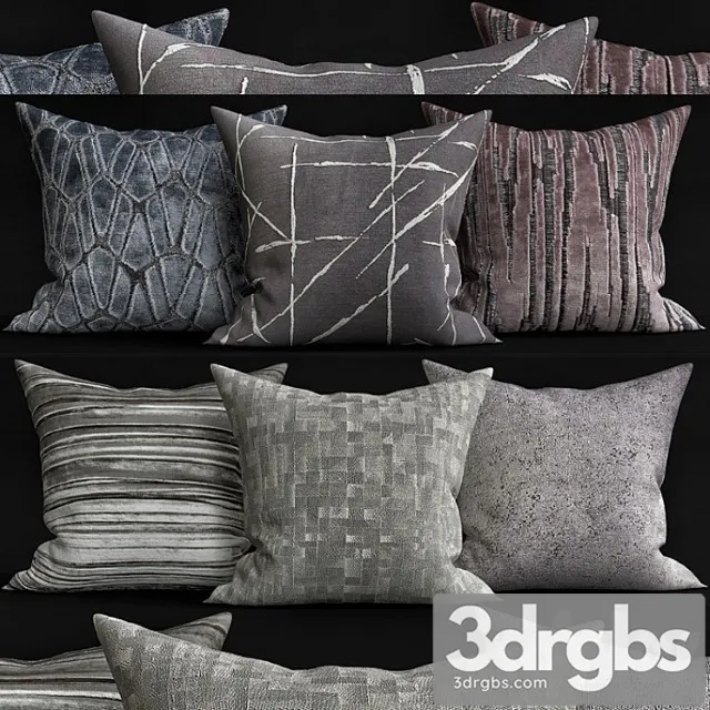 Decorative pillows 1 3D Model Download Decorative pillows 1 3D Model Download