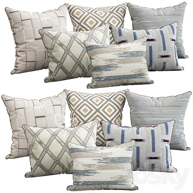 Decorative pillows 104 3DModel Decorative pillows 104 3DModel