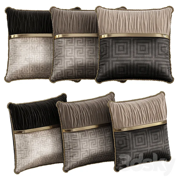 decorative pillows 15 3D Model Free Download