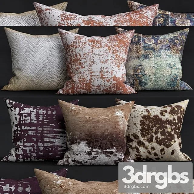 Decorative pillows 17 3D Model Download Decorative pillows 17 3D Model Download