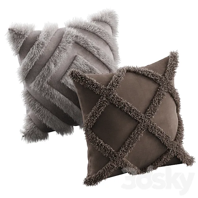 decorative pillows 17 3D Model decorative pillows 17 3D Model