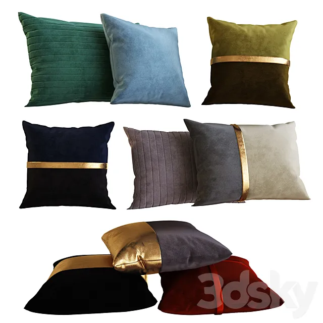 Decorative pillows 21 3D Model Decorative pillows 21 3D Model
