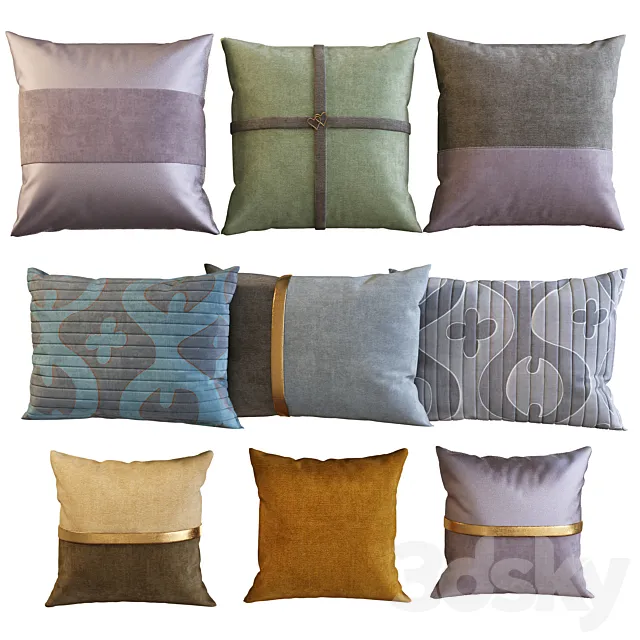 Decorative pillows 23 3DModel Decorative pillows 23 3DModel