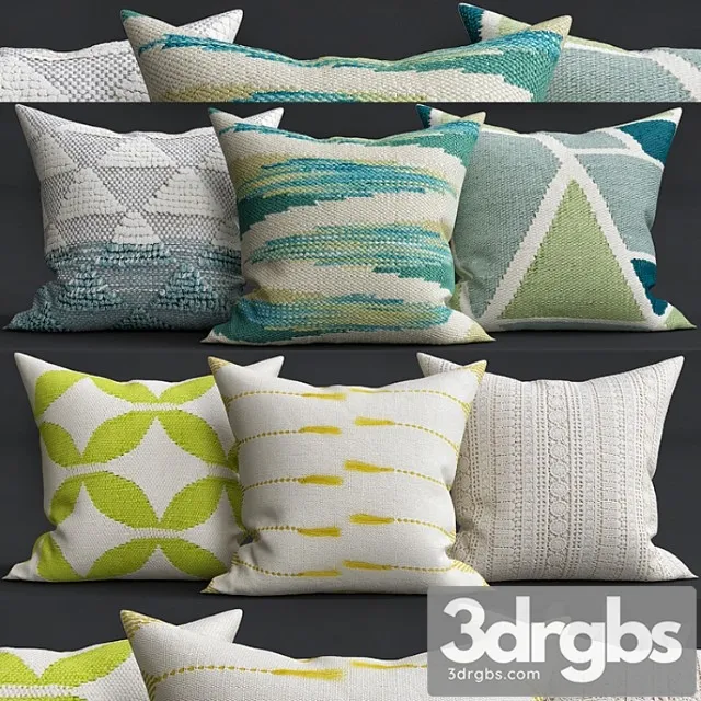Decorative Pillows 232 3D Model Download Decorative Pillows 232 3D Model Download