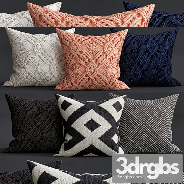 Decorative pillows 24 3D Model Download Decorative pillows 24 3D Model Download