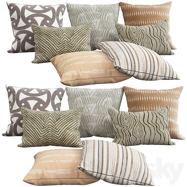 Decorative pillows 26 3D Model Decorative pillows 26 3D Model