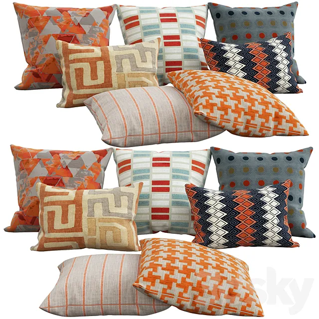 Decorative pillows 30 3D Model Decorative pillows 30 3D Model