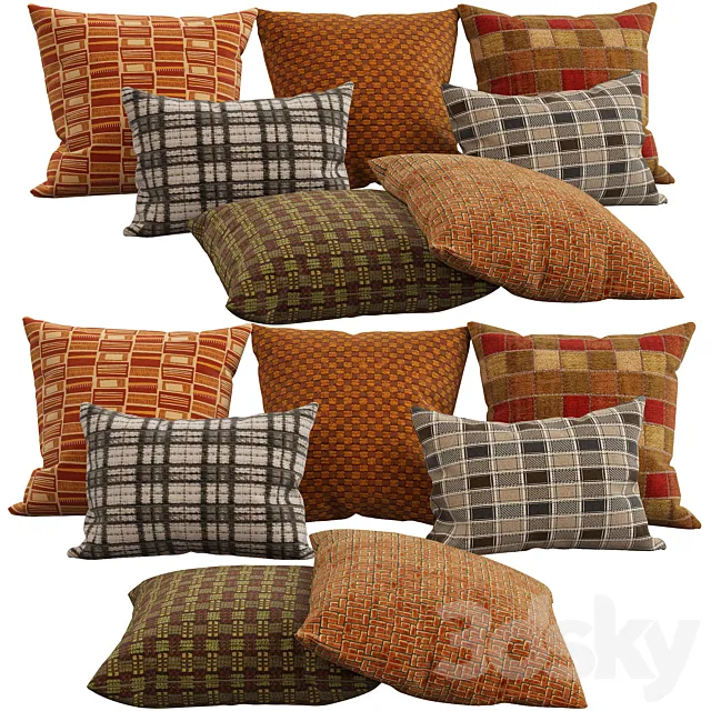 Decorative pillows 37 3D Model Decorative pillows 37 3D Model