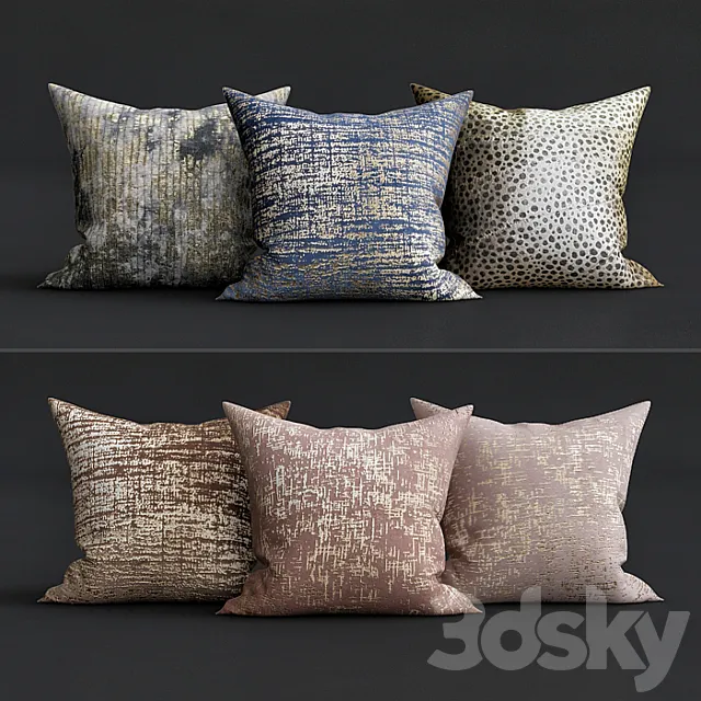 Decorative Pillows 3D Model Decorative Pillows 3D Model