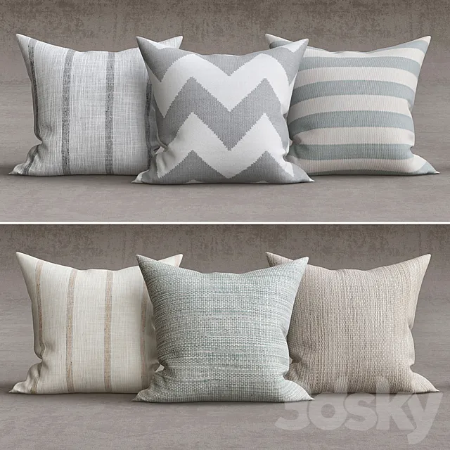 Decorative pillows 3D Model Decorative pillows 3D Model