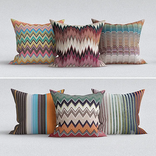 Decorative Pillows 3D Model Decorative Pillows 3D Model