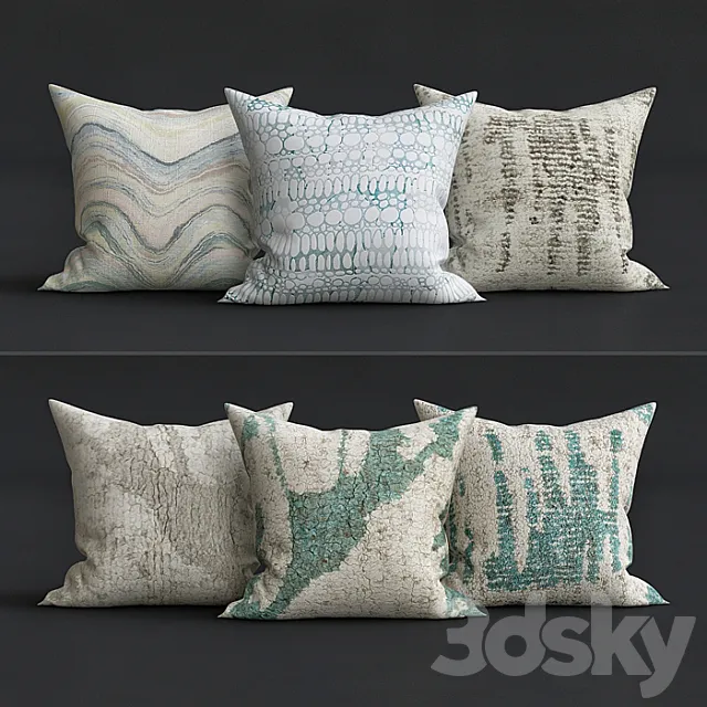 Decorative Pillows 3D Model Decorative Pillows 3D Model
