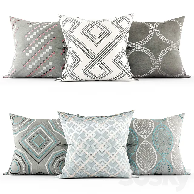 Decorative pillows 3D Model Decorative pillows 3D Model