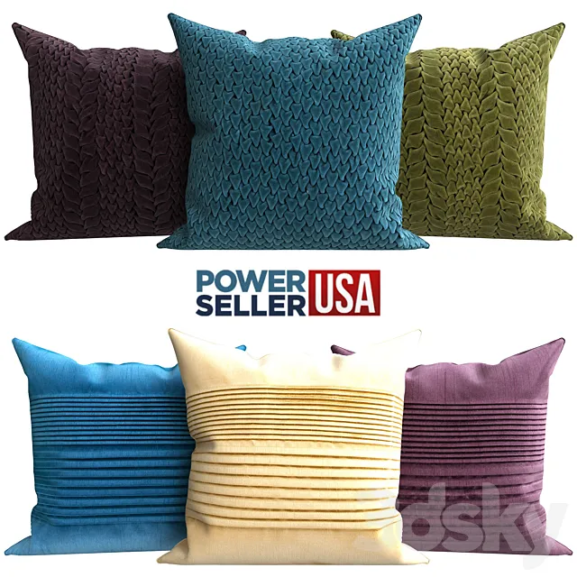 Decorative pillows 3D Model Decorative pillows 3D Model