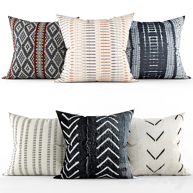 Decorative pillows 3D Model Decorative pillows 3D Model