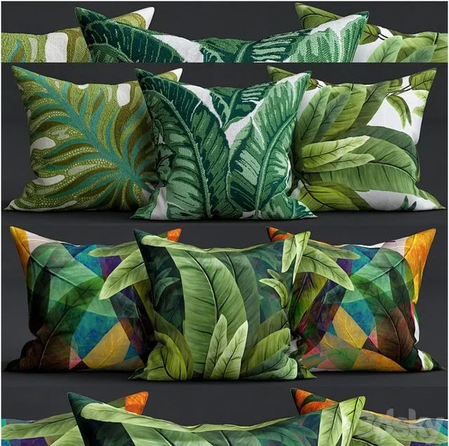 Decorative pillows 3D Model
