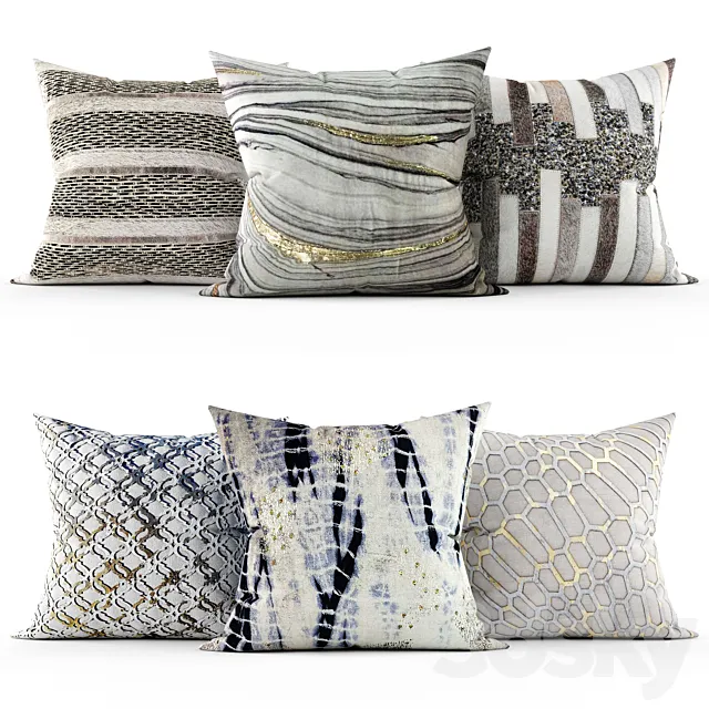 Decorative pillows 3D Model Decorative pillows 3D Model